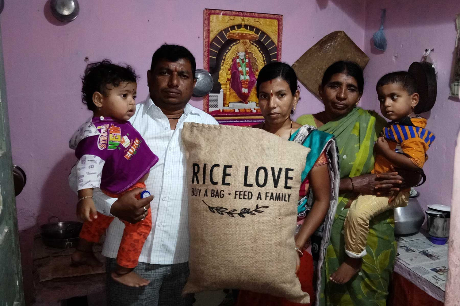Gangadhar Kavule Family #1252 - Rice Love