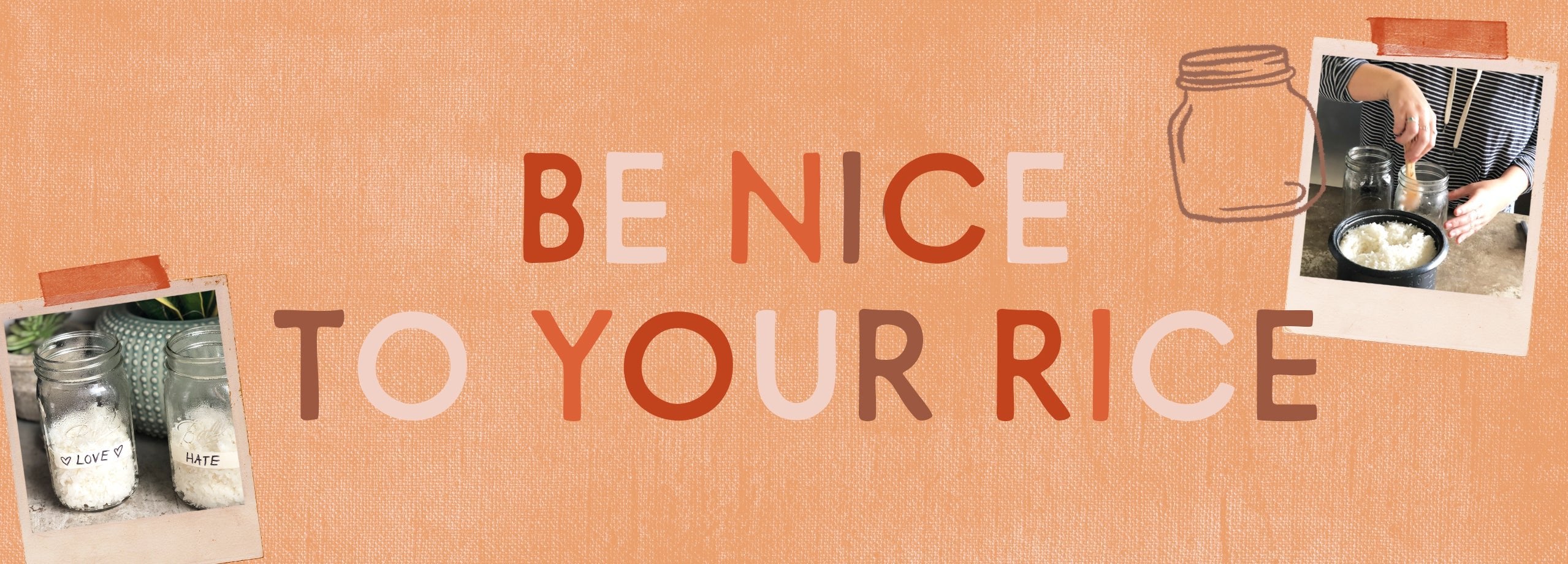 I love you, rice! Positivity Experiment – Rice Love