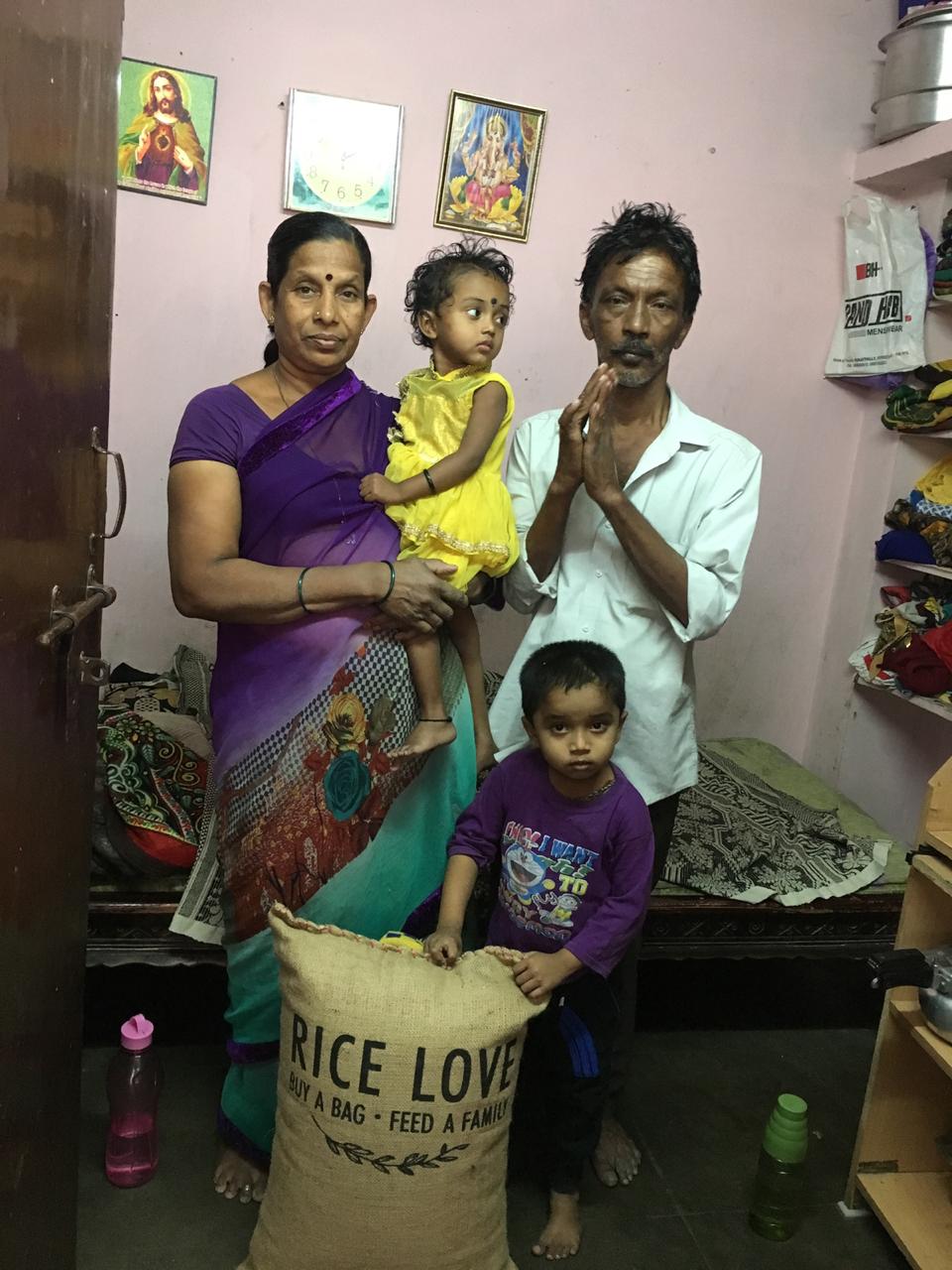 Modapati Satyanarayana Family #1557 - Rice Love