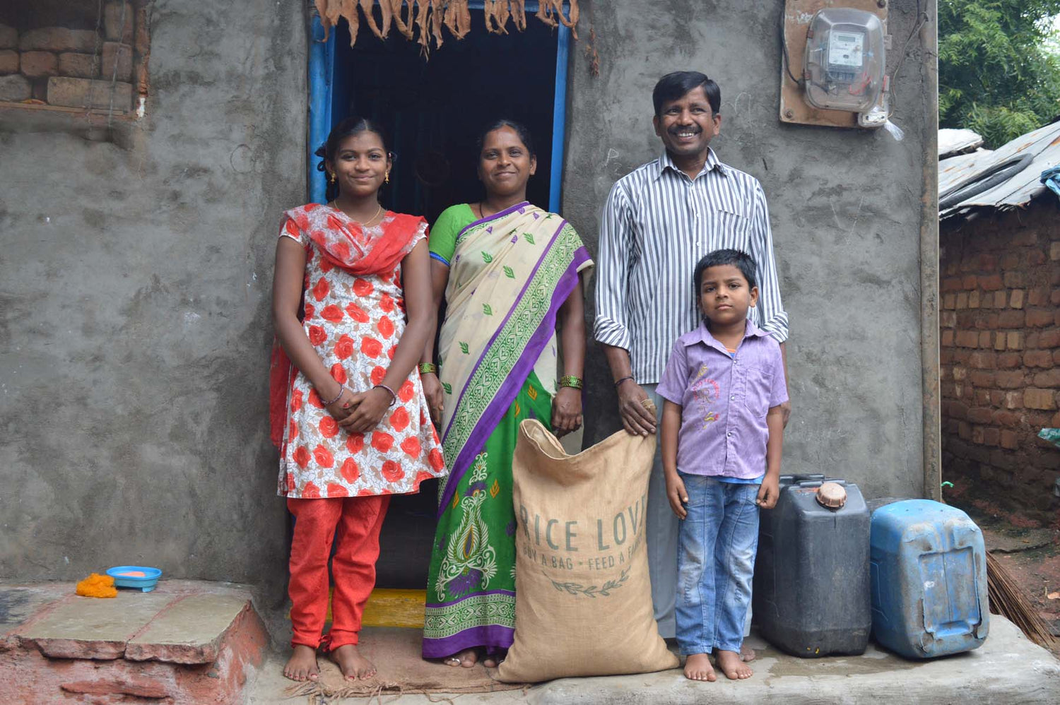 Ramulu Thippanagiri Family #588 - Rice Love