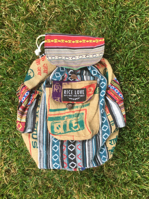 One of a Kind Recycled Backpack