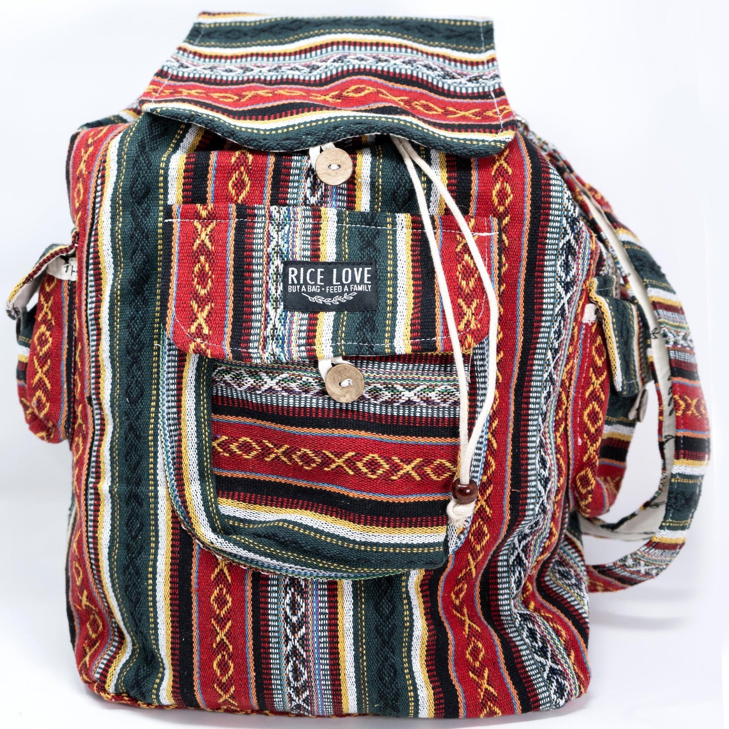 backpack bags for travel india Recycled Travel Backpack Delhi – Rice Love