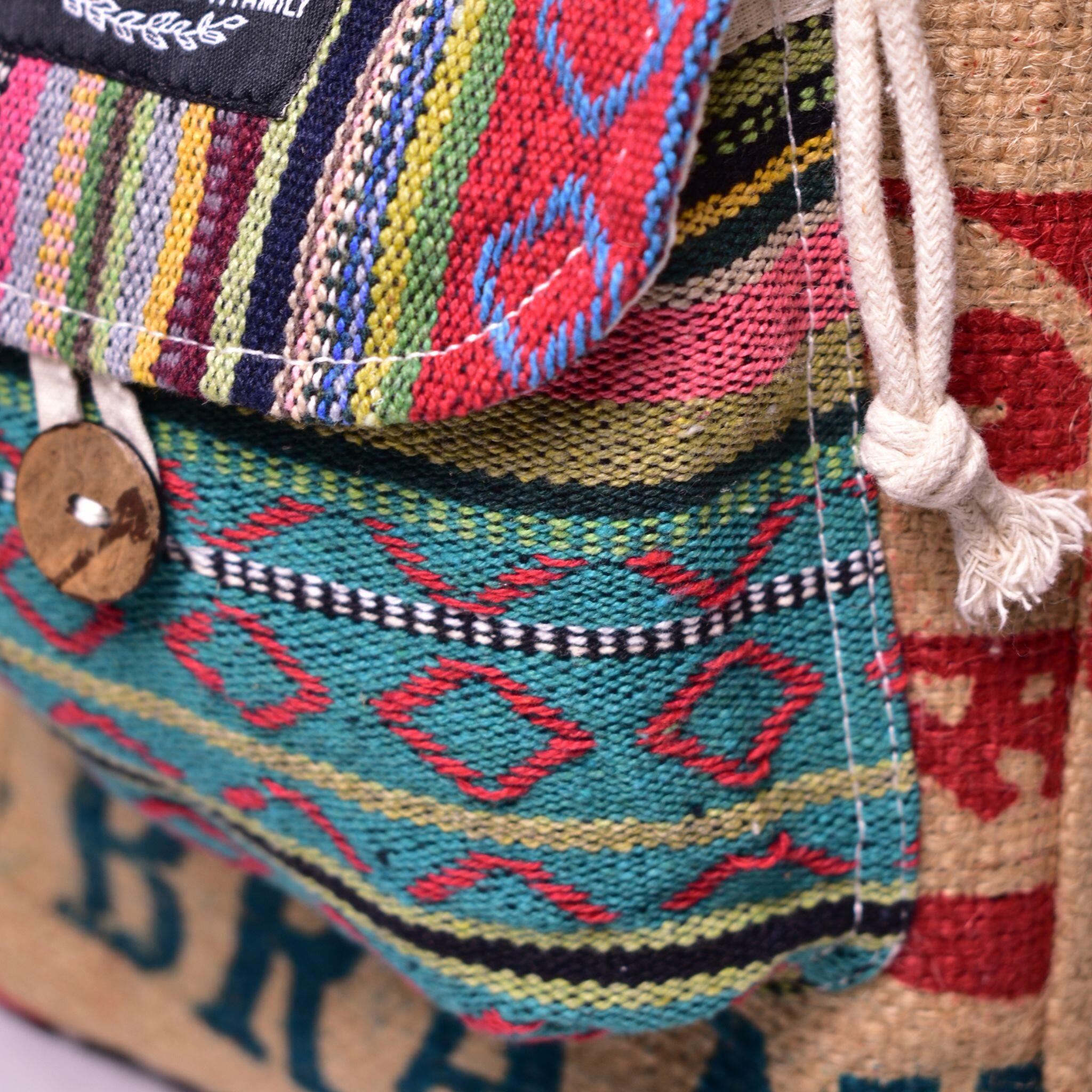 Mini Recycled Travel Backpack Agra Special – Rice Love Mini Recycled Travel Backpack Agra Special – Rice Love