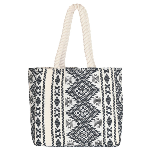 Large Shopper Tote - Rice Love