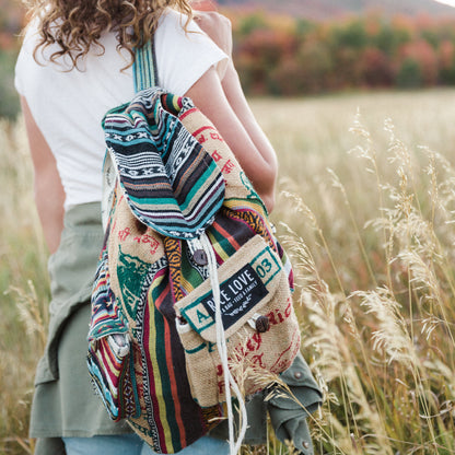 One of a Kind Backpack - Rice Love