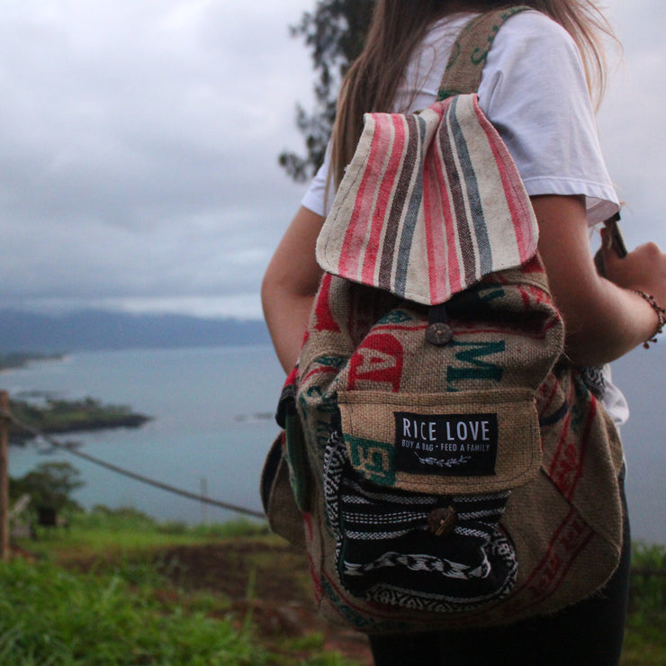 One of a Kind Recycled Backpack