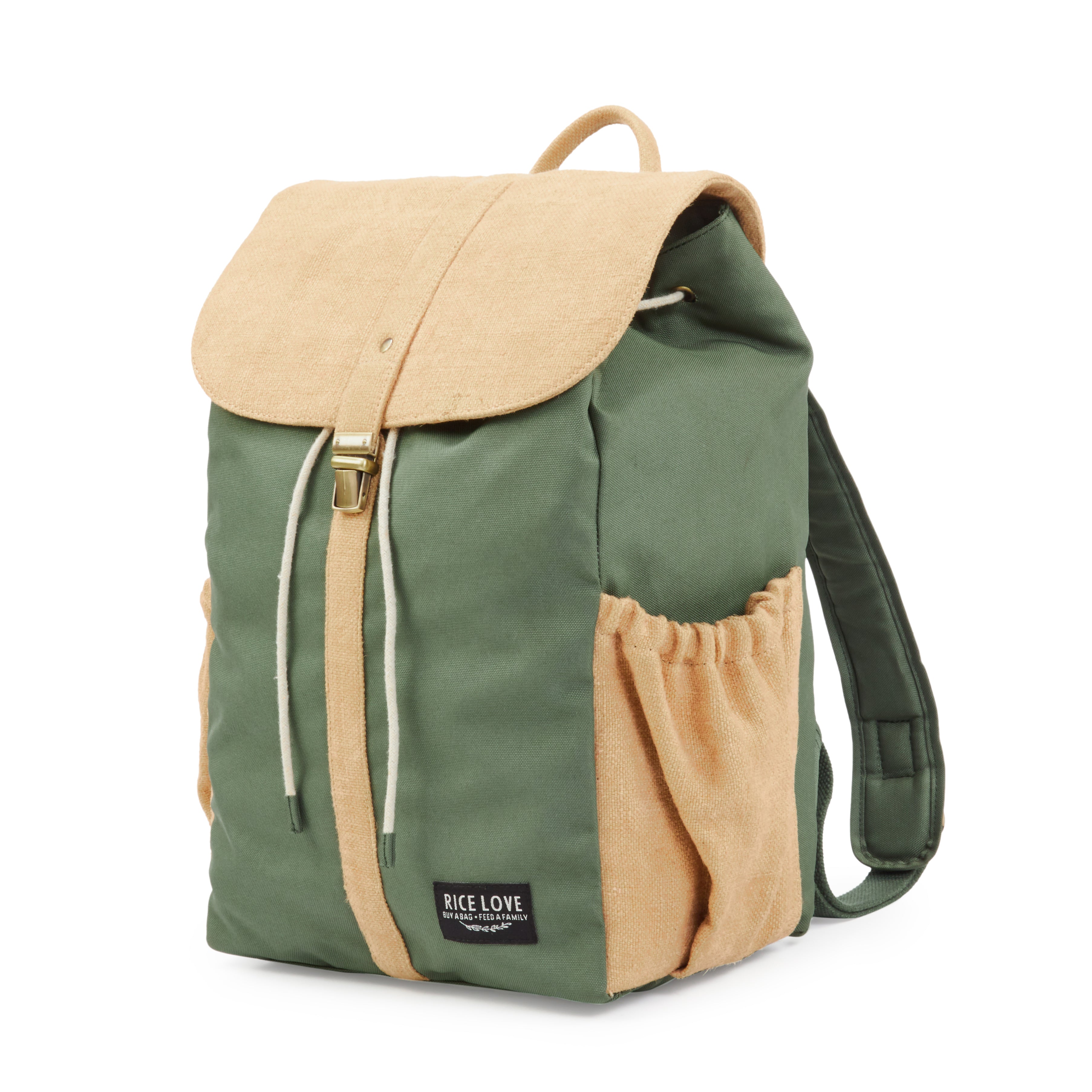 Prithi Pack Backpack: Made from Recycled Plastic - Rice Love