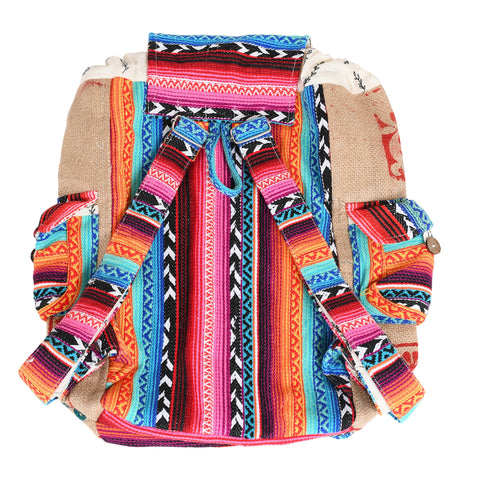 Recycled Travel Backpack - Rice Love