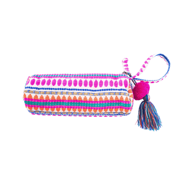 Embroidered Zipper Pouch - Arya - Rice Love