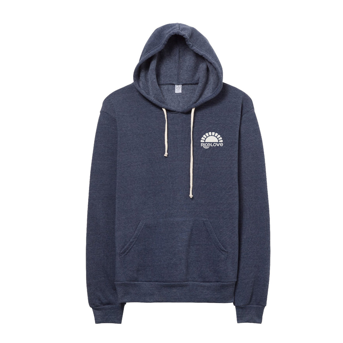 Hoodie - Eco - Fleece - Sunshine - Navy Blue - Rice Love