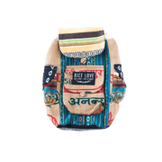 Mini Recycled Travel Backpack - Rice Love