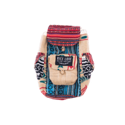 Mini Recycled Travel Backpack - Rice Love