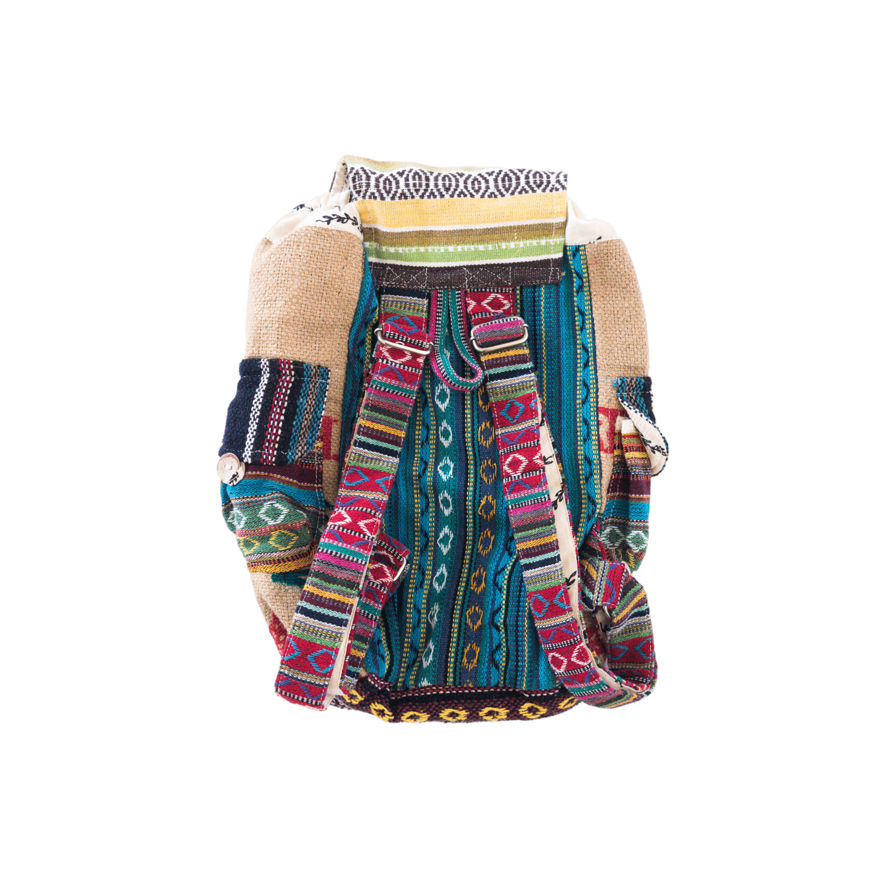 Mini Recycled Travel Backpack - Rice Love