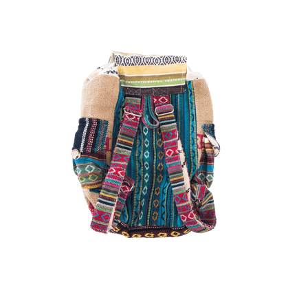 Mini Recycled Travel Backpack - Rice Love