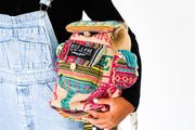 Mini Recycled Travel Backpack - Rice Love