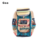 Mini Recycled Travel Backpack - Rice Love