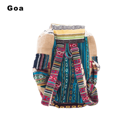 Mini Recycled Travel Backpack - Rice Love