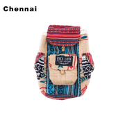 Mini Recycled Travel Backpack - Rice Love