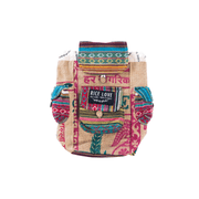 Mini Recycled Travel Backpack - Rice Love