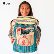 Recycled Travel Backpack - Rice Love