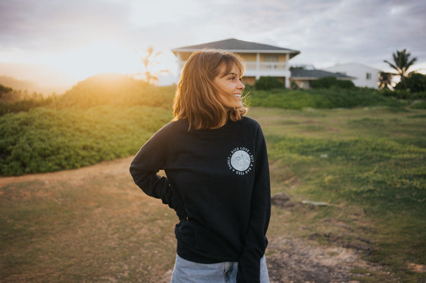 Sweatshirt - Eco - Fleece - Circle Logo - Rice Love