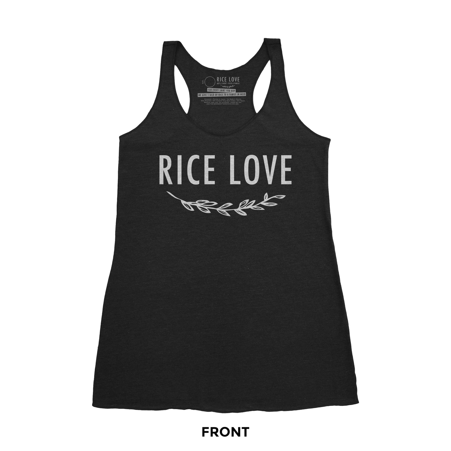 Tank Top - Premium Tri - Blend - Logo - Rice Love