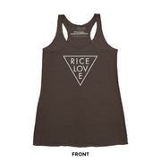 Tank Top - Premium Tri - Blend - Triangle - Rice Love