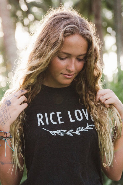 Tee - Premium Tri - Blend - Primary Logo - Rice Love